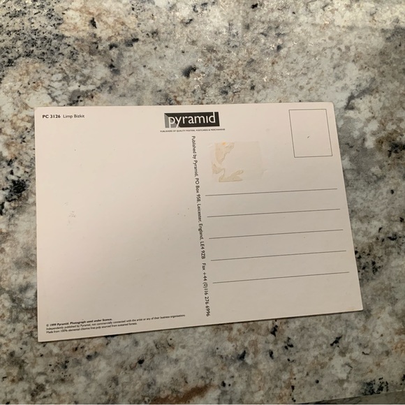 Limp Bizkit Postcard Licensed 1999 Pyramid England - Picture 2 of 3